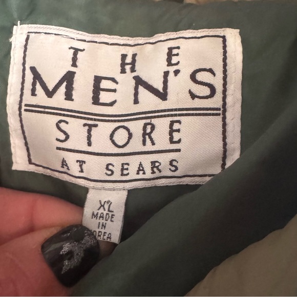 Men's Vintage Nylon Quilted Green Puffer Boxy Ski Wear Winter Coat - Picture 4 of 11